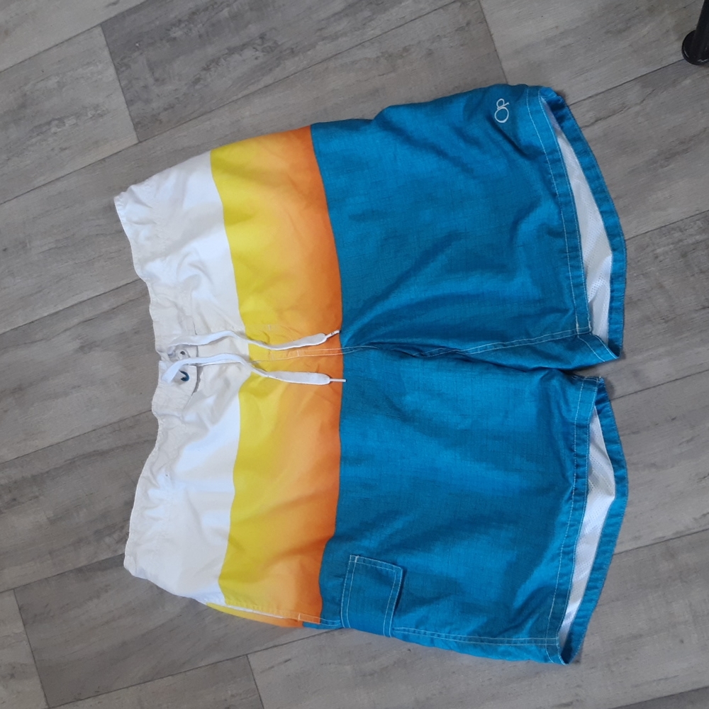 Mens Shorts Swimwear Size 2XL Bottoms Swimshorts ELASTIC TIE WAIST Beach b30